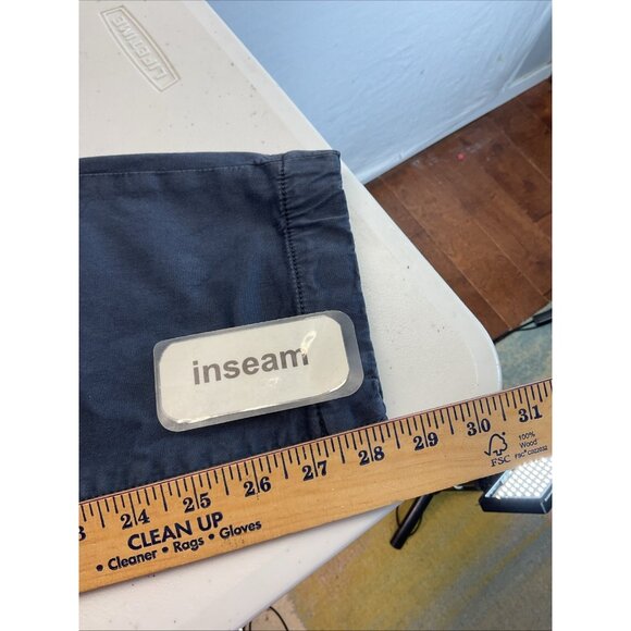 NEW Marine Layer Jogger Pants Mens LG Slim Fit Org‎ Cotton Stretch Washed BLUE - Picture 8 of 10